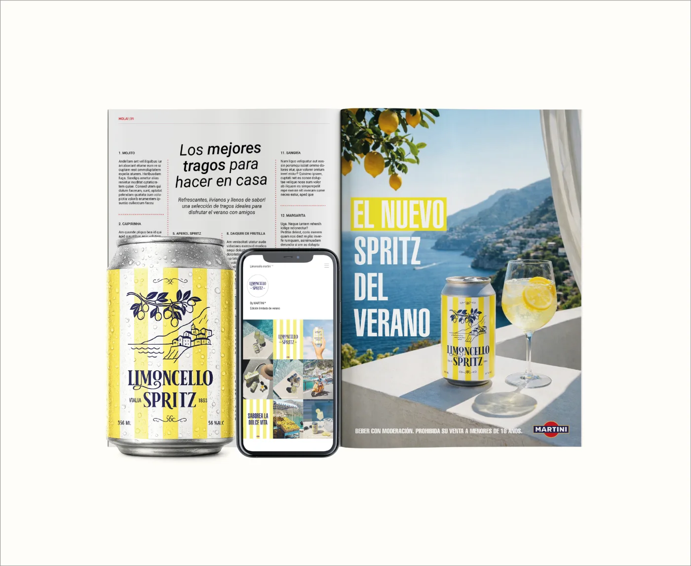 Proyecto de packaging Limoncello Spritz