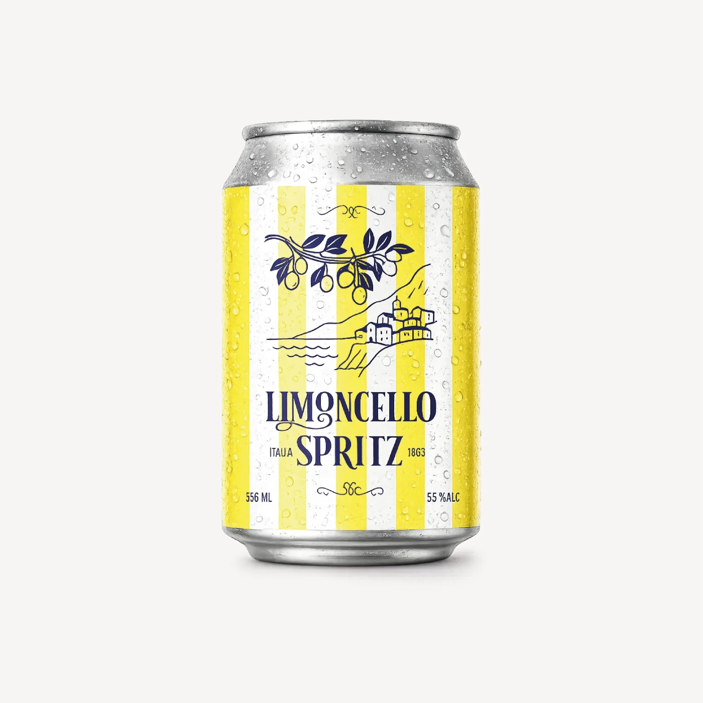 Mockup de lata Limoncello Spritz
